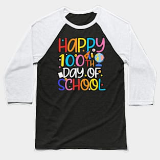 100 Days Of School Teacher And Student Baseball T-Shirt